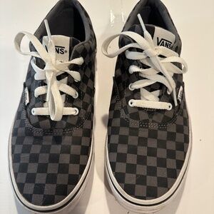 Vans Shoes - Youth Size 7 - Gray/Black Checkered